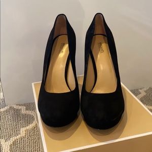 Michael Kors Black Suede Heels